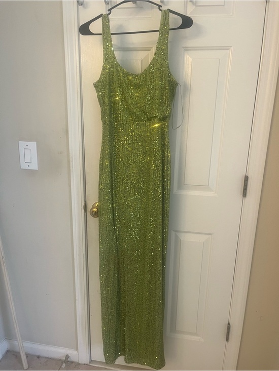 Fashion Nova Dresses & Skirts - Fashion Nova Olive Green Sequin Maxi Dress